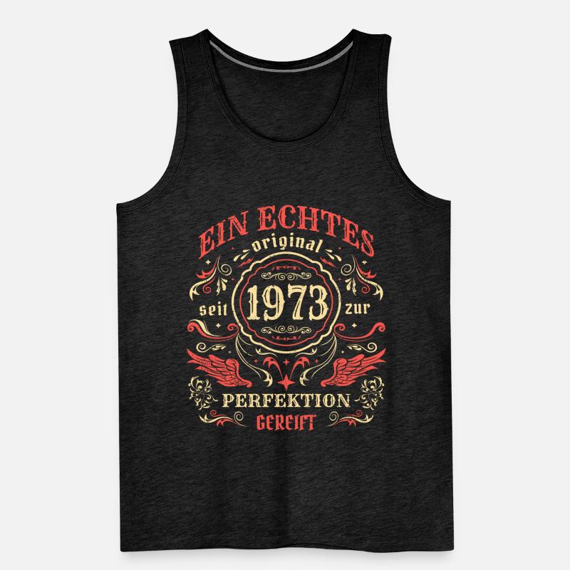 1973 Ein echtes Original seit 1973 Männer Premium Bio Tank Top