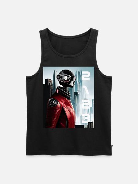 2123 - Men's Premium Organic Tank Top - black
