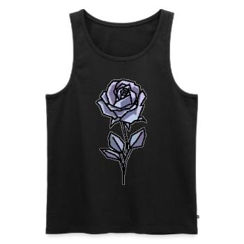 Cassette Futurisme Rose Rétro Futurisme Vaporwave - Débardeur bio Premium Homme - noir - Devant - AI Model Male 178 light (178cm)