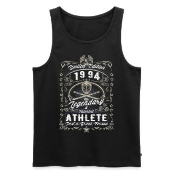 Vintage 1994 Ice Hockey Geburtstag Geschenk Hobby - Männer Premium Bio Tank Top - Schwarz - Vorne - Michal (187cm)