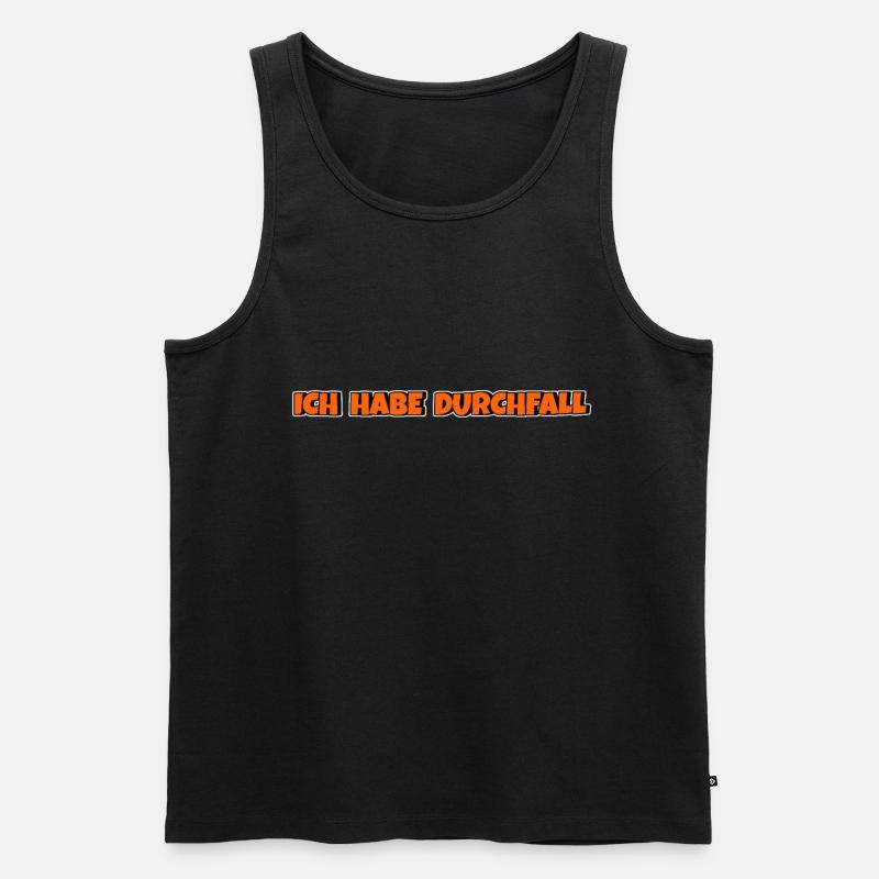 Ich habe Durchfall - Männer Premium Bio Tank Top - Schwarz