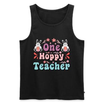 Ein Hoppy Lehrer Osterlehrer - Männer Premium Bio Tank Top - Schwarz - Vorne - AI Model Male 178 light (178cm)