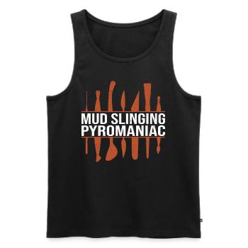Töpfern Ton Töpferkurs Töpferei Getöpfert - Männer Premium Bio Tank Top - Schwarz - Vorne - AI Model Male 178 light (178cm)