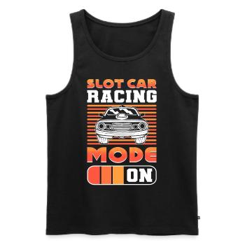 Slot Car Rennen Slot Car Race Slotcar Rennen - Männer Premium Bio Tank Top - Schwarz - Vorne - Michal (187cm)