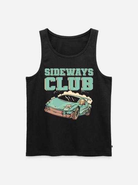 Sideways Club Drifting Car Racing Drift - Men's Premium Organic Tank Top - black