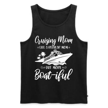 Funny Cruise Mom Cruiser Cruise Ship - Men's Premium Organic Tank Top - black - Front - Michal (187cm)