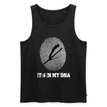 Ski Jumping Its In My Dna - Men's Premium Organic Tank Top - black - Front - Michal (187cm)
