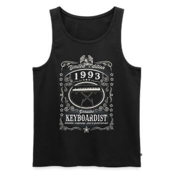 Vintage 1993 Keyboardist Geburtstag Geschenk Hobby - Männer Premium Bio Tank Top - Schwarz - Vorne - Michal (187cm)