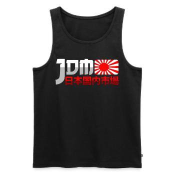 JDM Motorsport Auto Tuning Automotive - Männer Premium Bio Tank Top - Schwarz - Vorne - Michal (187cm)