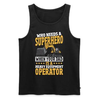 Maschinenführer Baumaschinenführer Baumaschine - Männer Premium Bio Tank Top - Schwarz - Vorne - AI Model Male 178 light (178cm)