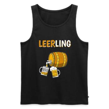 Leerling Bier Lehrling Ausbildung Lustiges Azubi - Männer Premium Bio Tank Top - Schwarz - Vorne - Michal (187cm)