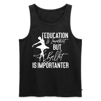 Ballet Dancer Dance Girl Ballerina - Männer Premium Bio Tank Top - Schwarz - Vorne - Michal (187cm)