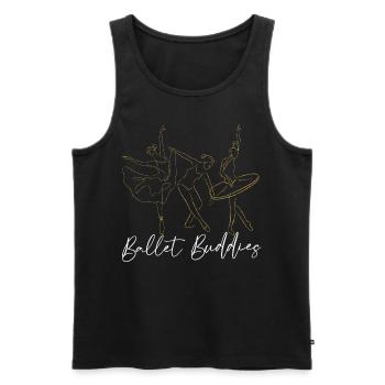 Ballet Danseuse Danse Ballerine - Débardeur bio Premium Homme - noir - Devant - Michal (187cm)