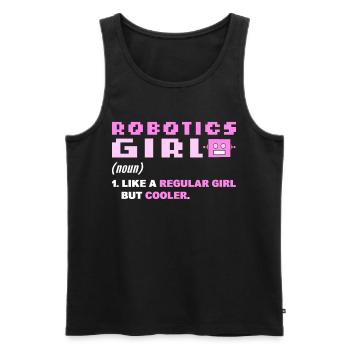 Robotik Robotic Roboter Bausaison Robot - Männer Premium Bio Tank Top - Schwarz - Vorne - AI Model Male 178 light (178cm)