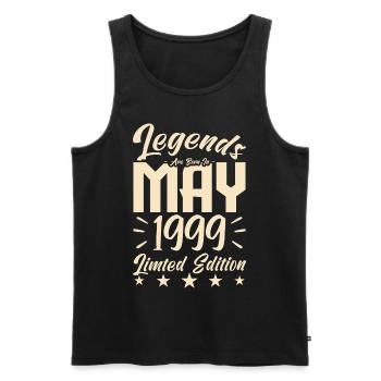 Geboren Mai 1999 Geburtstagsgeschenk 1999. - Männer Premium Bio Tank Top - Schwarz - Vorne - Michal (187cm)