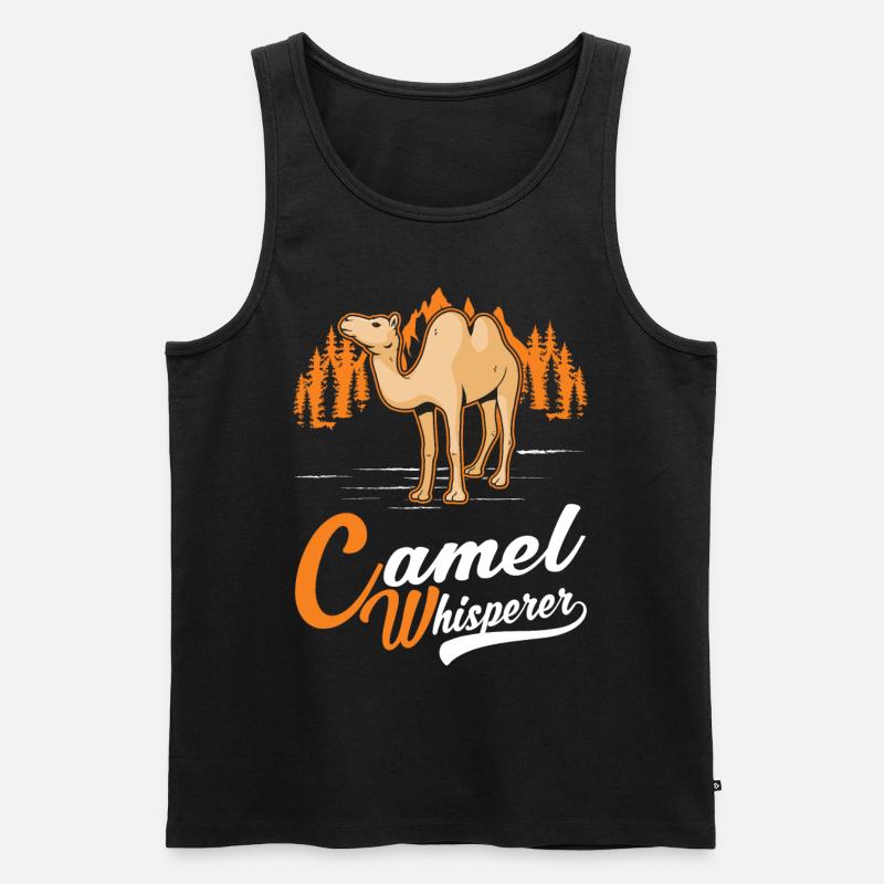 Kamelflüsterer Kamel Flüsterer Großkamel - Männer Premium Bio Tank Top - Schwarz