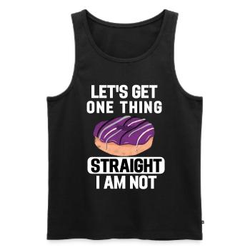 Ace Pride Month Donut LGBTQ Geschenk Asexuell - Männer Premium Bio Tank Top - Schwarz - Vorne - AI Model Male 178 light (178cm)