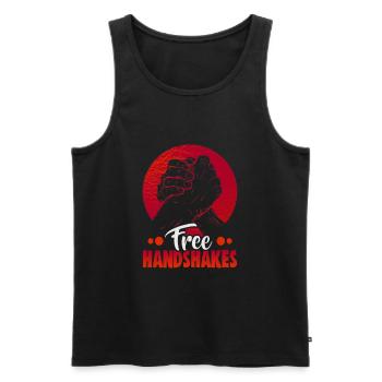 Arm Wrestler Design Armdrücken Arm Wrestling - Männer Premium Bio Tank Top - Schwarz - Vorne - Michal (187cm)