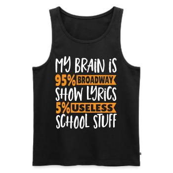 Broadway Musical-Liebhaber Musical Theater - Männer Premium Bio Tank Top - Schwarz - Vorne - AI Model Male 178 light (178cm)