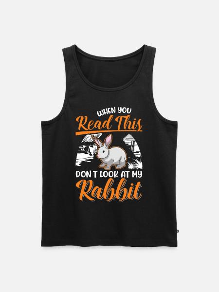 Lapin lapin lapin lapin - Débardeur bio Premium Homme - noir