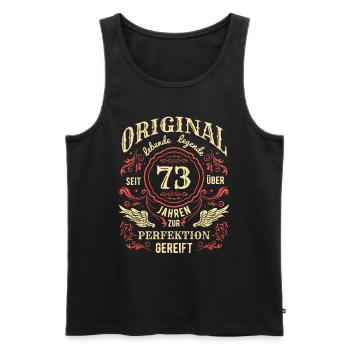Original Lebende Legende Seit Über 53 Jahren - Männer Premium Bio Tank Top - Schwarz - Vorne - Michal (187cm)