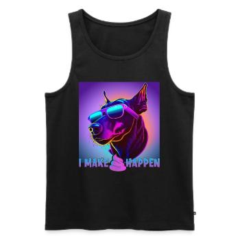 Hunde Spruch Doberman Design für Hundeliebhaber - Männer Premium Bio Tank Top - Schwarz - Vorne - Michal (187cm)