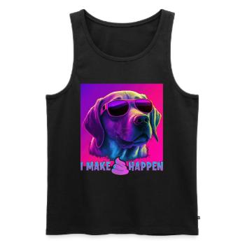 Dog Saying Labrador Retriever Design pour - Débardeur bio Premium Homme - noir - Devant - Michal (187cm)