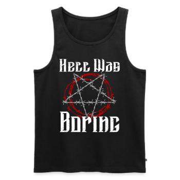 Satan Beelzebub Devil Gothic Pentagram Mystical - Men's Premium Organic Tank Top - black - Front - AI Model Male 178 light (178cm)