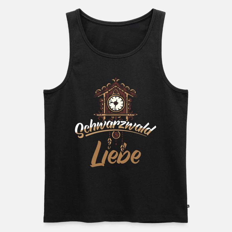 Schwarzwald Liebe - Männer Premium Bio Tank Top - Schwarz