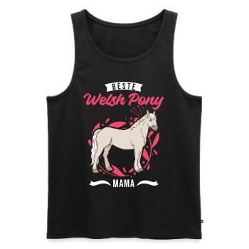 Beste Welsh Pony Mama - Männer Premium Bio Tank Top - Schwarz - Vorne - Michal (187cm)