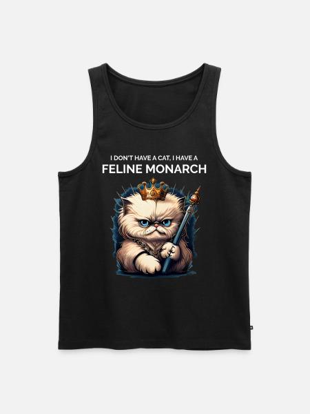 Katzendame - Männer Premium Bio Tank Top - Schwarz