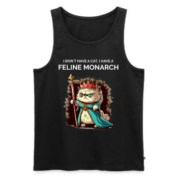 Cat People Pet Owner - Men's Premium Organic Tank Top - black - Front - AI Model Male 178 light (178cm)