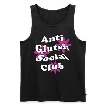 Glutenfrei Gluten frei Glutenfreie Diät Getreide - Männer Premium Bio Tank Top - Schwarz - Vorne - AI Model Male 178 light (178cm)