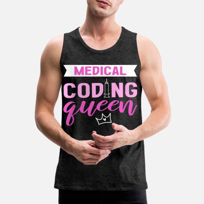 Medical Coding Queen Clinical Coder Medical Coder Men's Premium Organic Tank Top