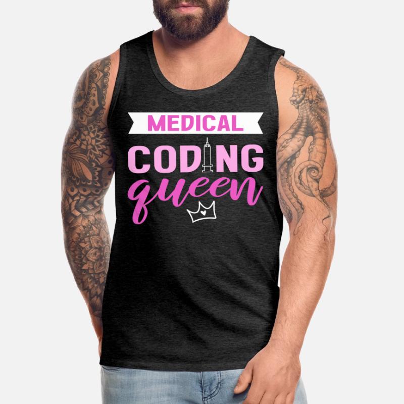 Medical Coding Queen Clinical Coder Medical Coder Men's Premium Organic Tank Top