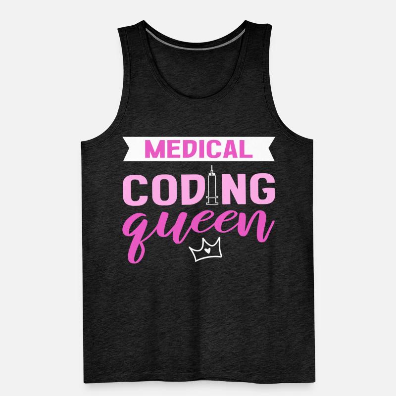 Medical Coding Queen Clinical Coder Medical Coder Men's Premium Organic Tank Top