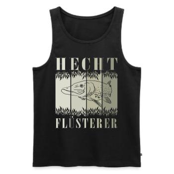 Angeln Hecht Raubfisch Fischen Anglerin - Männer Premium Bio Tank Top - Schwarz - Vorne - AI Model Male 178 light (178cm)