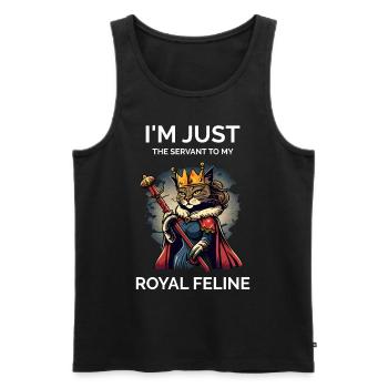 Stolzer Katzenbesitzer - Männer Premium Bio Tank Top - Schwarz - Vorne - Michal (187cm)
