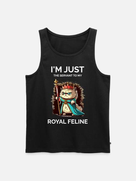 Cat Lady - Funny - Men's Premium Organic Tank Top - black