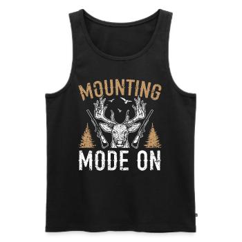 Mode assemblage sur la chasse animale Taxidermie - Débardeur bio Premium Homme - noir - Devant - Michal (187cm)