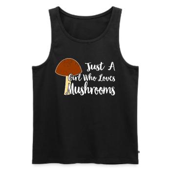Mushroom Picker Mushroom Mushroom Hunters Mushroom Lovers Mushroom Farm - Men's Premium Organic Tank Top - black - Front - Michal (187cm)