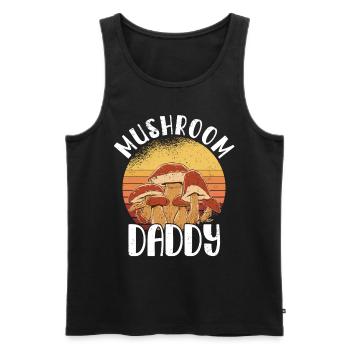 Mushroom Picker Mushroom Mushroom Hunters Mushroom Lovers Mushroom Farm - Men's Premium Organic Tank Top - black - Front - Michal (187cm)