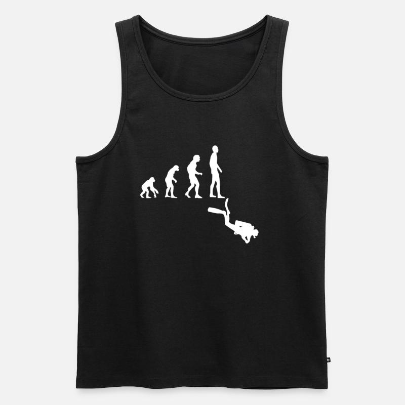 Evolution Plongée - Débardeur bio Premium Homme - noir