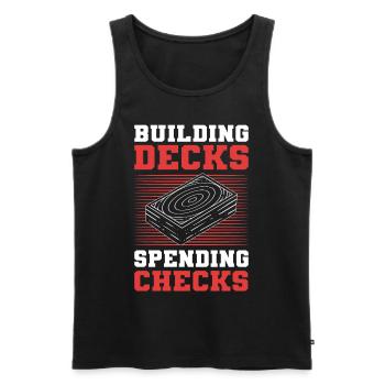 Building Decks Spending Checks Trading Card Games - Männer Premium Bio Tank Top - Schwarz - Vorne - Michal (187cm)