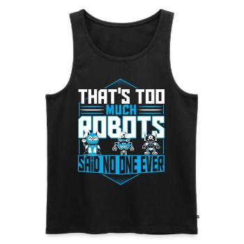 Robotik Robotik Roboter Bioengineering Digital - Männer Premium Bio Tank Top - Schwarz - Vorne - Michal (187cm)