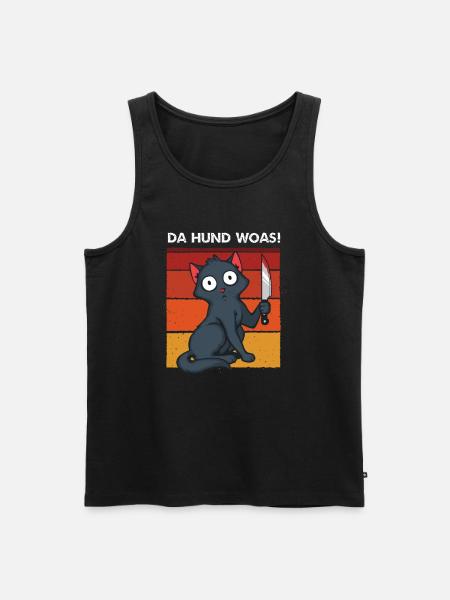 Da Hund woas - Männer Premium Bio Tank Top - Schwarz