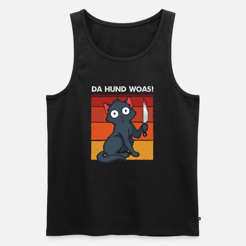 Da Hund woas - Männer Premium Bio Tank Top - Schwarz