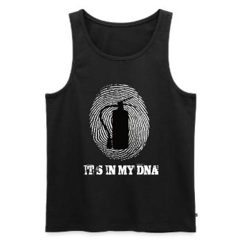 Fire Department Its Iny My Dna - Men's Premium Organic Tank Top - black - Front - Michal (187cm)