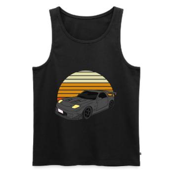 Car Drifting Racing Racecar Motorsport Mechanic - Männer Premium Bio Tank Top - Schwarz - Vorne - AI Model Male 178 light (178cm)