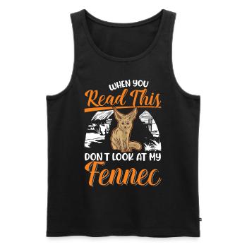 Fennec Gift Desert Fox Fennec - Men's Premium Organic Tank Top - black - Front - Michal (187cm)